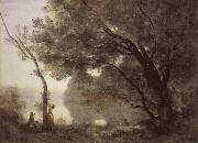 Corot Camille Memory of Mortefontaine oil